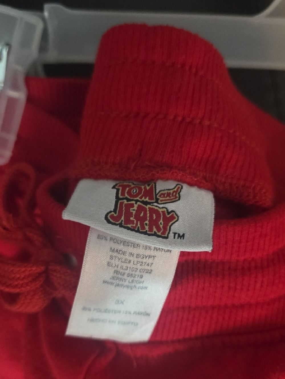 Red Tom and Jerry Graphic Sweatpants - Picture 2 of 4